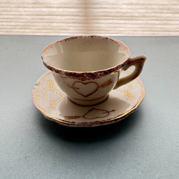 Miniature Just Married Made in Japan Cup‎ and Sauce - Picture 1 of 5